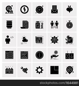 25 Universal Business Icons Vector. Creative Icon Illustration to use in web and Mobile Related project.