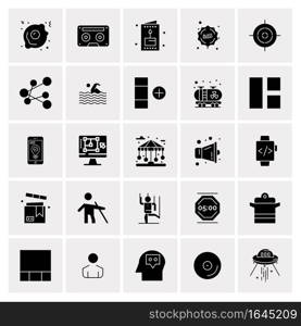 25 Universal Business Icons Vector. Creative Icon Illustration to use in web and Mobile Related project.