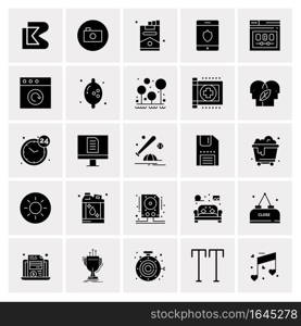 25 Universal Business Icons Vector. Creative Icon Illustration to use in web and Mobile Related project.