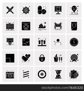 25 Universal Business Icons Vector. Creative Icon Illustration to use in web and Mobile Related project.