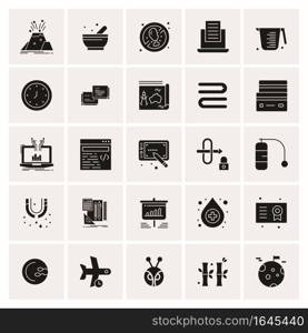 25 Universal Business Icons Vector. Creative Icon Illustration to use in web and Mobile Related project.