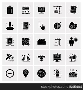 25 Universal Business Icons Vector. Creative Icon Illustration to use in web and Mobile Related project.