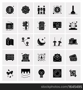 25 Universal Business Icons Vector. Creative Icon Illustration to use in web and Mobile Related project.