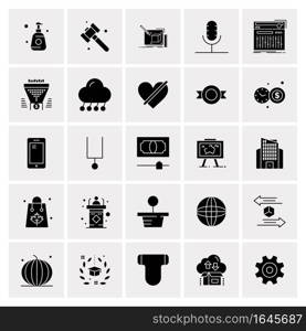 25 Universal Business Icons Vector. Creative Icon Illustration to use in web and Mobile Related project.