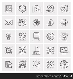 25 Universal Business Icons Vector. Creative Icon Illustration to use in web and Mobile Related project.