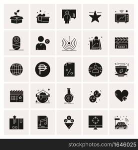 25 Universal Business Icons Vector. Creative Icon Illustration to use in web and Mobile Related project.