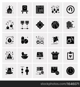 25 Universal Business Icons Vector. Creative Icon Illustration to use in web and Mobile Related project.