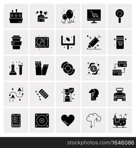 25 Universal Business Icons Vector. Creative Icon Illustration to use in web and Mobile Related project.