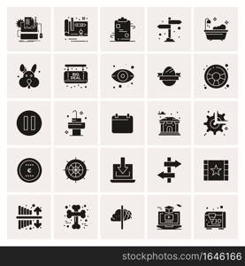 25 Universal Business Icons Vector. Creative Icon Illustration to use in web and Mobile Related project.