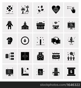 25 Universal Business Icons Vector. Creative Icon Illustration to use in web and Mobile Related project.