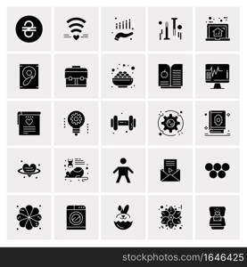 25 Universal Business Icons Vector. Creative Icon Illustration to use in web and Mobile Related project.