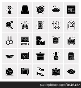 25 Universal Business Icons Vector. Creative Icon Illustration to use in web and Mobile Related project.