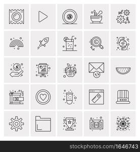 25 Universal Business Icons Vector. Creative Icon Illustration to use in web and Mobile Related project.