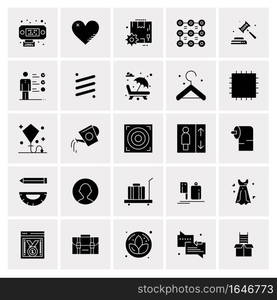 25 Universal Business Icons Vector. Creative Icon Illustration to use in web and Mobile Related project.