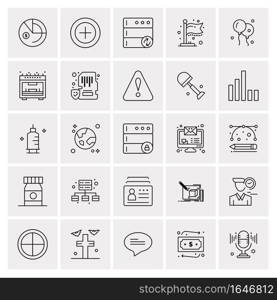 25 Universal Business Icons Vector. Creative Icon Illustration to use in web and Mobile Related project.