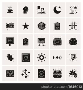 25 Universal Business Icons Vector. Creative Icon Illustration to use in web and Mobile Related project.