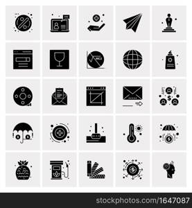 25 Universal Business Icons Vector. Creative Icon Illustration to use in web and Mobile Related project.