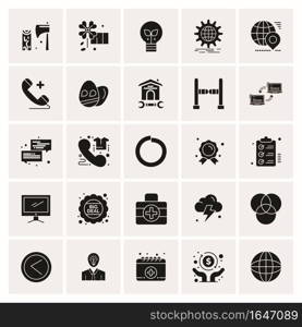 25 Universal Business Icons Vector. Creative Icon Illustration to use in web and Mobile Related project.