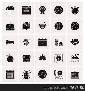 25 Universal Business Icons Vector. Creative Icon Illustration to use in web and Mobile Related project.