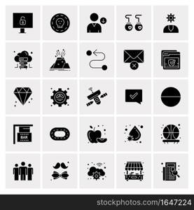 25 Universal Business Icons Vector. Creative Icon Illustration to use in web and Mobile Related project.