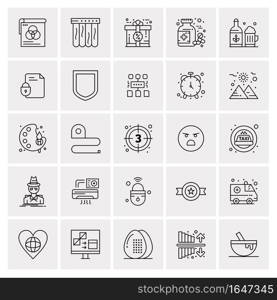 25 Universal Business Icons Vector. Creative Icon Illustration to use in web and Mobile Related project.