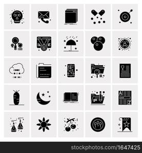 25 Universal Business Icons Vector. Creative Icon Illustration to use in web and Mobile Related project.