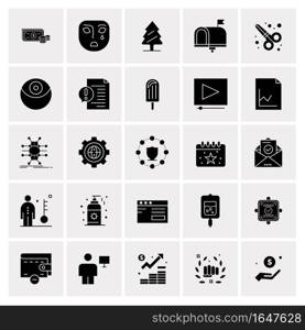 25 Universal Business Icons Vector. Creative Icon Illustration to use in web and Mobile Related project.