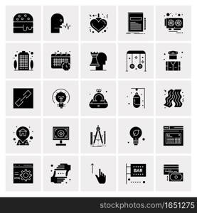 25 Universal Business Icons Vector. Creative Icon Illustration to use in web and Mobile Related project.