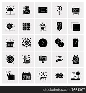 25 Universal Business Icons Vector. Creative Icon Illustration to use in web and Mobile Related project.