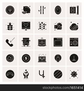 25 Universal Business Icons Vector. Creative Icon Illustration to use in web and Mobile Related project.