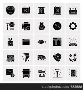 25 Universal Business Icons Vector. Creative Icon Illustration to use in web and Mobile Related project.