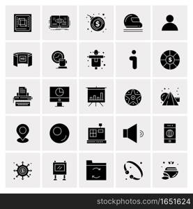 25 Universal Business Icons Vector. Creative Icon Illustration to use in web and Mobile Related project.