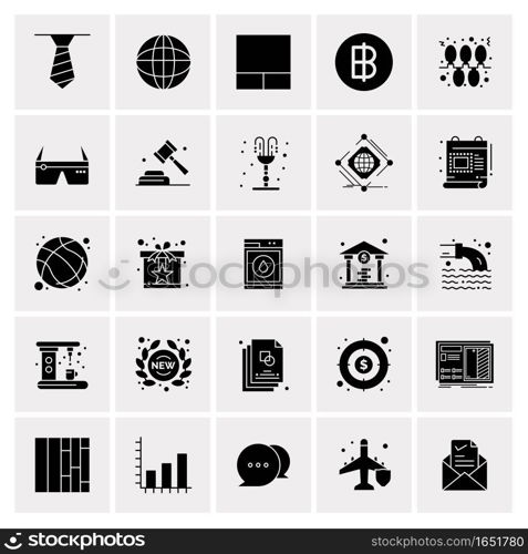 25 Universal Business Icons Vector. Creative Icon Illustration to use in web and Mobile Related project.