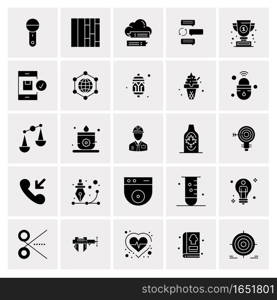 25 Universal Business Icons Vector. Creative Icon Illustration to use in web and Mobile Related project.