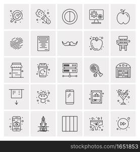 25 Universal Business Icons Vector. Creative Icon Illustration to use in web and Mobile Related project.