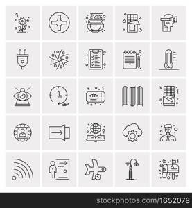 25 Universal Business Icons Vector. Creative Icon Illustration to use in web and Mobile Related project.