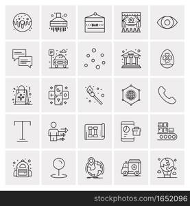 25 Universal Business Icons Vector. Creative Icon Illustration to use in web and Mobile Related project.