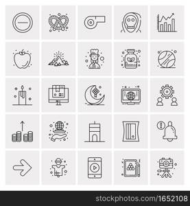 25 Universal Business Icons Vector. Creative Icon Illustration to use in web and Mobile Related project.