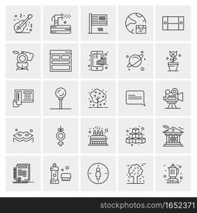 25 Universal Business Icons Vector. Creative Icon Illustration to use in web and Mobile Related project.