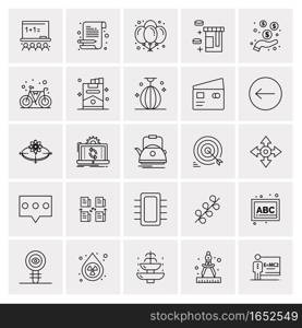 25 Universal Business Icons Vector. Creative Icon Illustration to use in web and Mobile Related project.