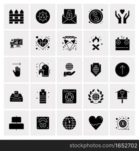 25 Universal Business Icons Vector. Creative Icon Illustration to use in web and Mobile Related project.