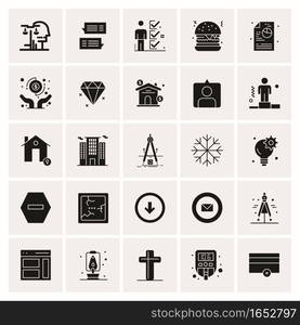 25 Universal Business Icons Vector. Creative Icon Illustration to use in web and Mobile Related project.