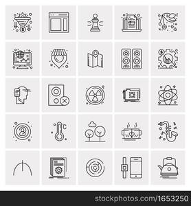 25 Universal Business Icons Vector. Creative Icon Illustration to use in web and Mobile Related project.