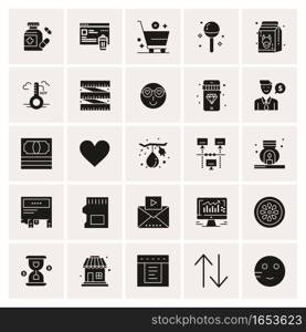 25 Universal Business Icons Vector. Creative Icon Illustration to use in web and Mobile Related project.