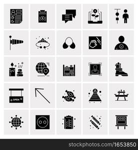 25 Universal Business Icons Vector. Creative Icon Illustration to use in web and Mobile Related project.