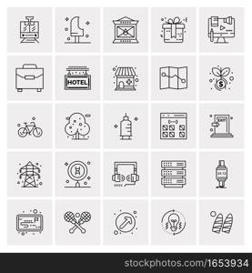 25 Universal Business Icons Vector. Creative Icon Illustration to use in web and Mobile Related project.