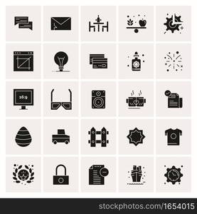 25 Universal Business Icons Vector. Creative Icon Illustration to use in web and Mobile Related project.