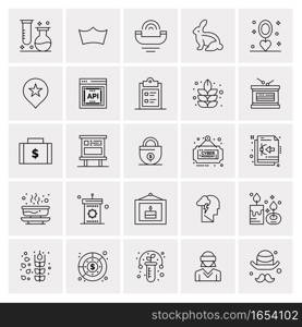 25 Universal Business Icons Vector. Creative Icon Illustration to use in web and Mobile Related project.