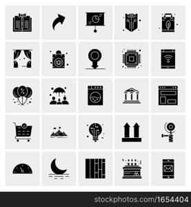 25 Universal Business Icons Vector. Creative Icon Illustration to use in web and Mobile Related project.