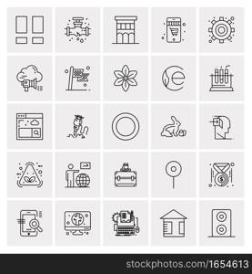 25 Universal Business Icons Vector. Creative Icon Illustration to use in web and Mobile Related project.